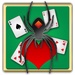 ロゴ Spider Cards Game 記号アイコン。