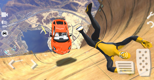画像 1Spider Superhero Car Stunts Car Driving Simulator 記号アイコン。