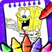 ロゴ Sponge Bob Coloring Book Pages 記号アイコン。