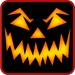 商标 Spooky Halloween Radio 签名图标。