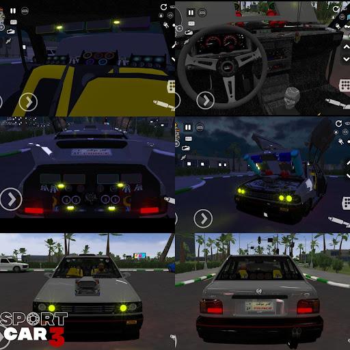 Image 1Sport Car 3 Taxi Police Drive Simulator Icône de signe.