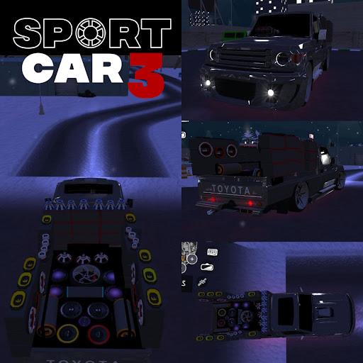 画像 3Sport Car 3 Taxi Police Drive Simulator 記号アイコン。