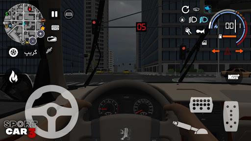 图片 4Sport Car 3 Taxi Police Drive Simulator 签名图标。