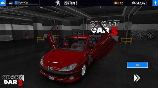 画像 5Sport Car 3 Taxi Police Drive Simulator 記号アイコン。