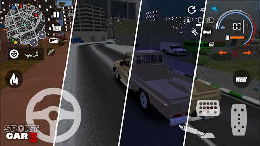 Image 6Sport Car 3 Taxi Police Drive Simulator Icône de signe.