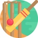 presto Star Cricket Icona del segno.