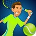 Le logo Stick Tennis Icône de signe.