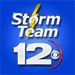 ロゴ Storm Team 12 記号アイコン。