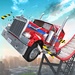 ロゴ Stunt Truck Jumping 記号アイコン。