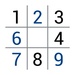 Le logo Sudoku Classic Logic Puzzle Game Icône de signe.