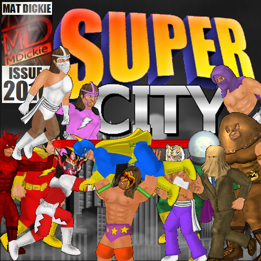 Le logo Super City Icône de signe.