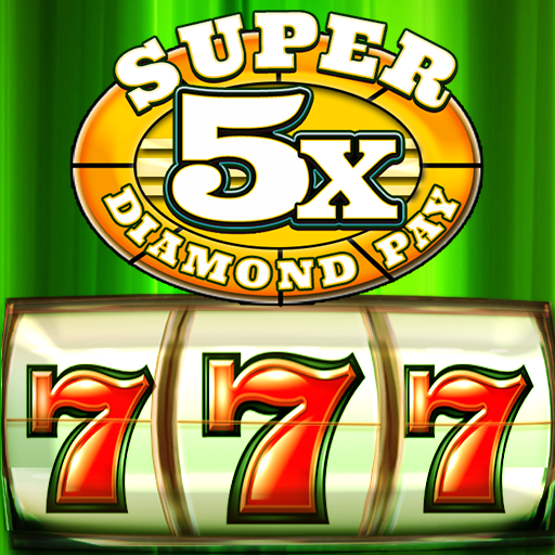 Le logo Super Diamond Pay Slots Icône de signe.