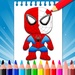 Logo Super Hero Coloring Pages Icon