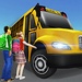 商标 Super High School Bus Driving Simulator 3d 签名图标。