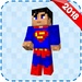 Le logo Superhero Skins For Minecraft Icône de signe.