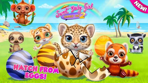 Image 4Sweet Baby Girl Summer Fun 2 Sunny Makeover Game Icône de signe.