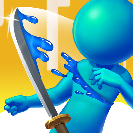 presto Sword Play Jogo De Ninja 3d Icona del segno.