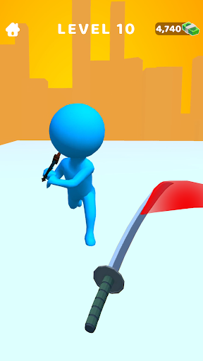 Image 5Sword Play Jogo De Ninja 3d Icône de signe.