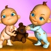Le logo Talking Baby Twins Babsy Icône de signe.