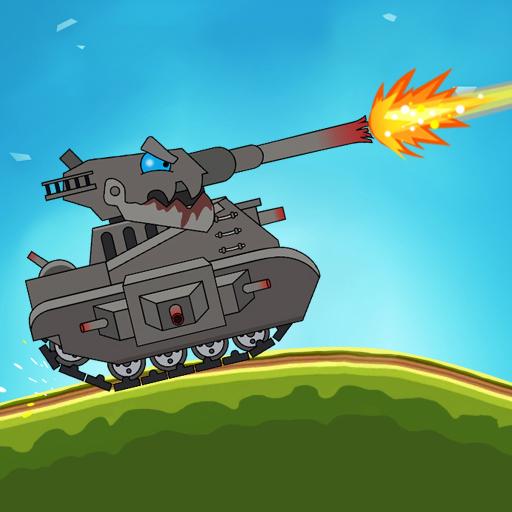 Le logo Tank Combat War Battle Icône de signe.