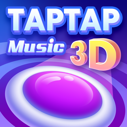 Le logo Tap Music 3d Icône de signe.