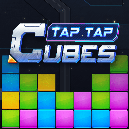 ロゴ Tap Tap Cubes 記号アイコン。