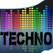 商标 Techno Music Radio Forever 签名图标。