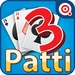 ロゴ Teen Patti Indian Poker 記号アイコン。