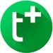 Le logo Textplus Icône de signe.
