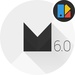 Le logo Theme Android M Black Icône de signe.