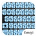 ロゴ Theme Metallic Blue For Emoji Keyboard 記号アイコン。