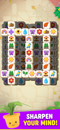 Image 2Tile Garden Match 3 Puzzle Icône de signe.