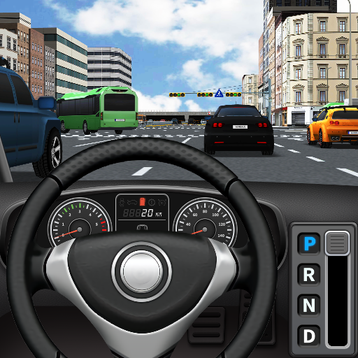 Le logo Traffic And Driving Simulator Icône de signe.
