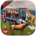 Le logo Transport Truck Farm Animals Icône de signe.
