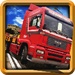 ロゴ Transport Trucker 3d 記号アイコン。