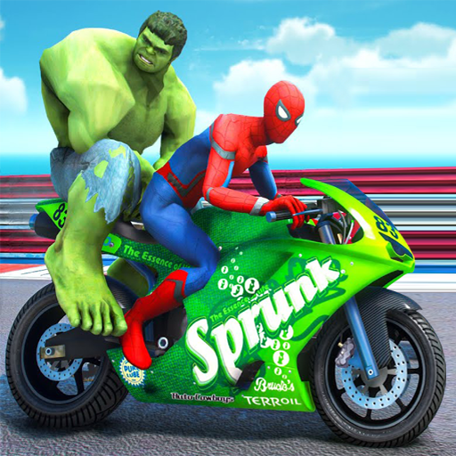 商标 Tricky Bike Superhero Race 签名图标。