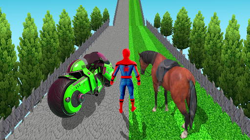 Image 2Tricky Bike Superhero Race Icône de signe.