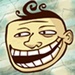 ロゴ Troll Face Quest Unlucky 記号アイコン。