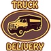 presto Truck Delivery Free Icona del segno.