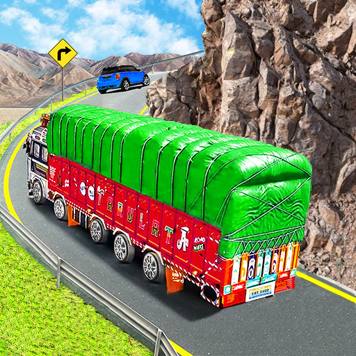 商标 Truck Simulator 3d Truck Games 签名图标。
