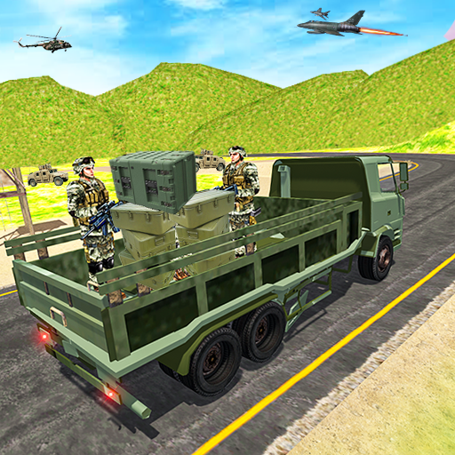 presto Truck Wala Game Army Games Icona del segno.