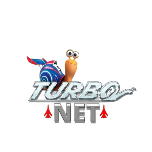 ロゴ Turbo Net 記号アイコン。