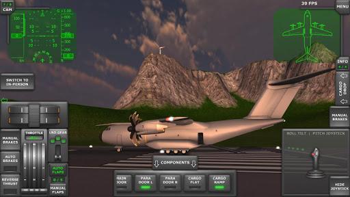 immagine 0Turboprop Flight Simulator 3d Icona del segno.