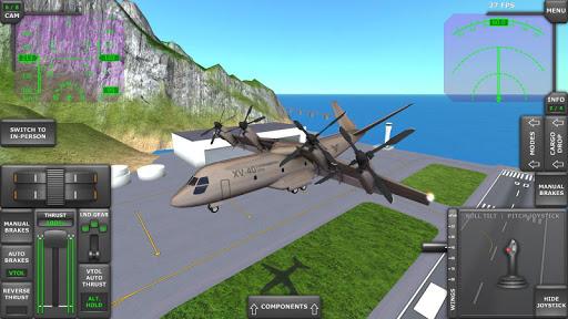 图片 2Turboprop Flight Simulator 3d 签名图标。