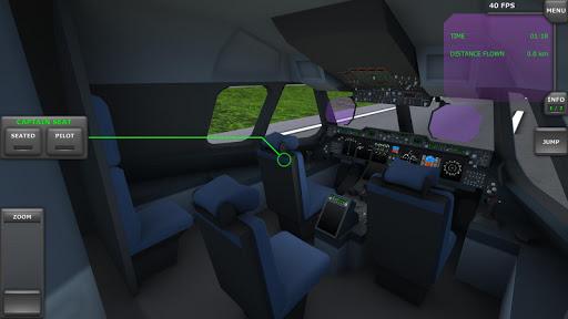 immagine 3Turboprop Flight Simulator 3d Icona del segno.
