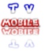 Logotipo Tv Mobile Icono de signo