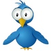 Le logo Tweetcaster Icône de signe.