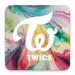Le logo Twice Wallpaper Icône de signe.