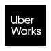 ロゴ Uber Works 記号アイコン。