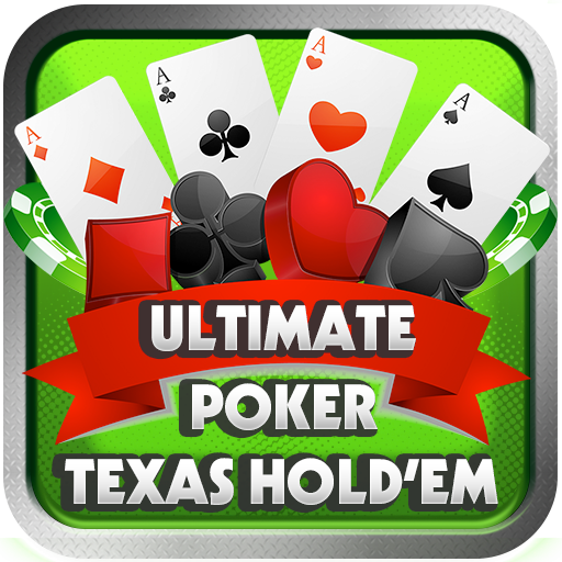 ロゴ Ultimate Poker Texas Holdem 記号アイコン。